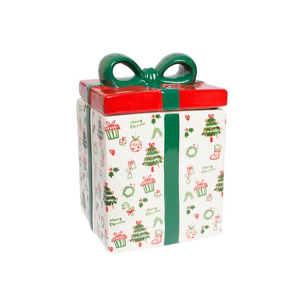 Frasco Regalo 13.5 x 13.5 x 18 cm Rojo/ Verde