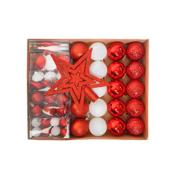 Pack Bolas Set Bolas/Estrella 36 x 29.5 x 6 cm Rojo