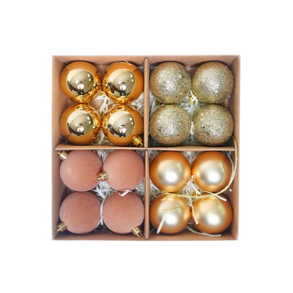 Pack Bolas Set Bolas 24.5 x 24.5 x 6 cm Dorado