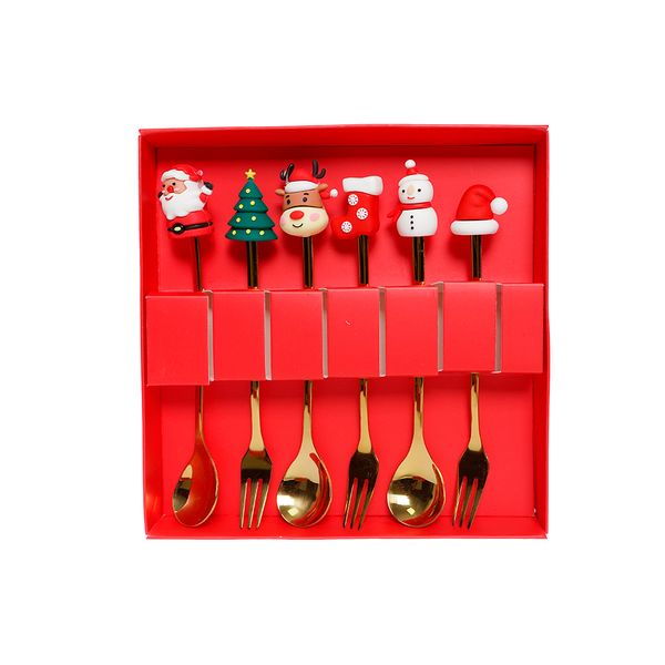 Cubiertos Set 6pcs 16 cm Dorado