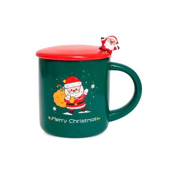 Taza Santa 470 ml Botella Verde