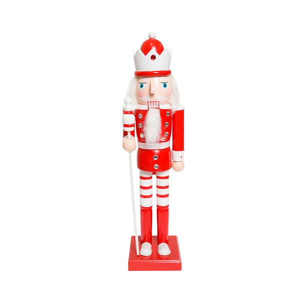 Cascanueces Candy Corona 38 cm Rojo