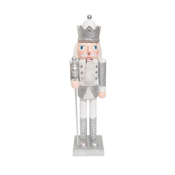 Cascanueces Uni Noble 38 cm Plateado