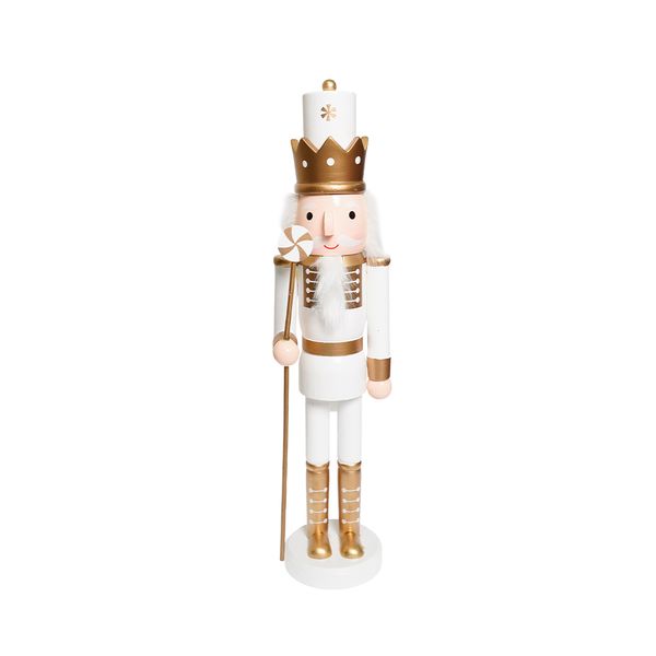 Cascanueces Ele Cetro 43 cm Dorado