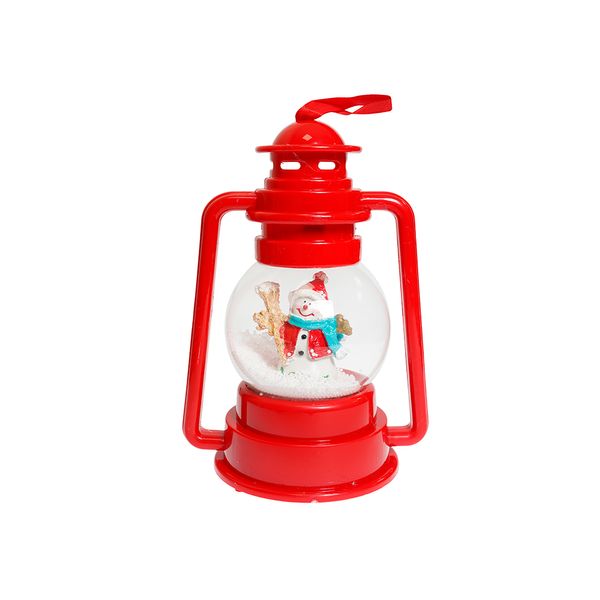 Caja Musical Nieve 12.5 x 12.5 x 21 cm Rojo