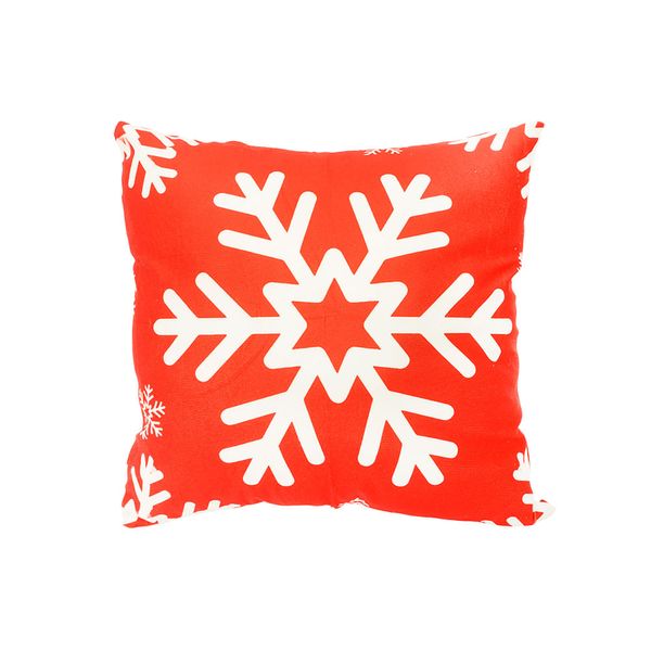 Funda para Cojín Lux Copo Nieve 45 x 45 cm Rojo