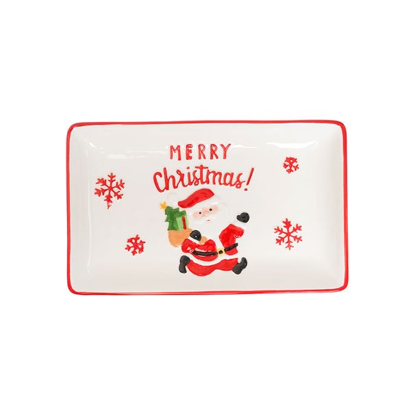 Bandeja Papá Noel 26.5 x 16.5 x 3 cm Rojo Blanco