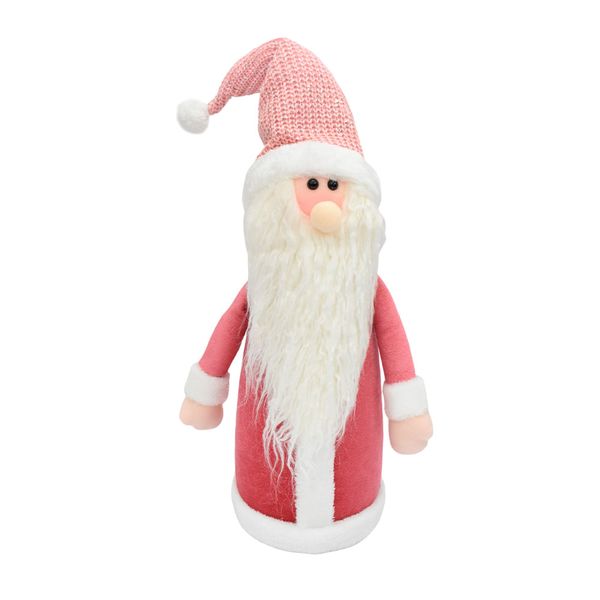 NAVIDAD MUÑECO SANTA BATA 18X22X60CM ROSADO (YH99031)